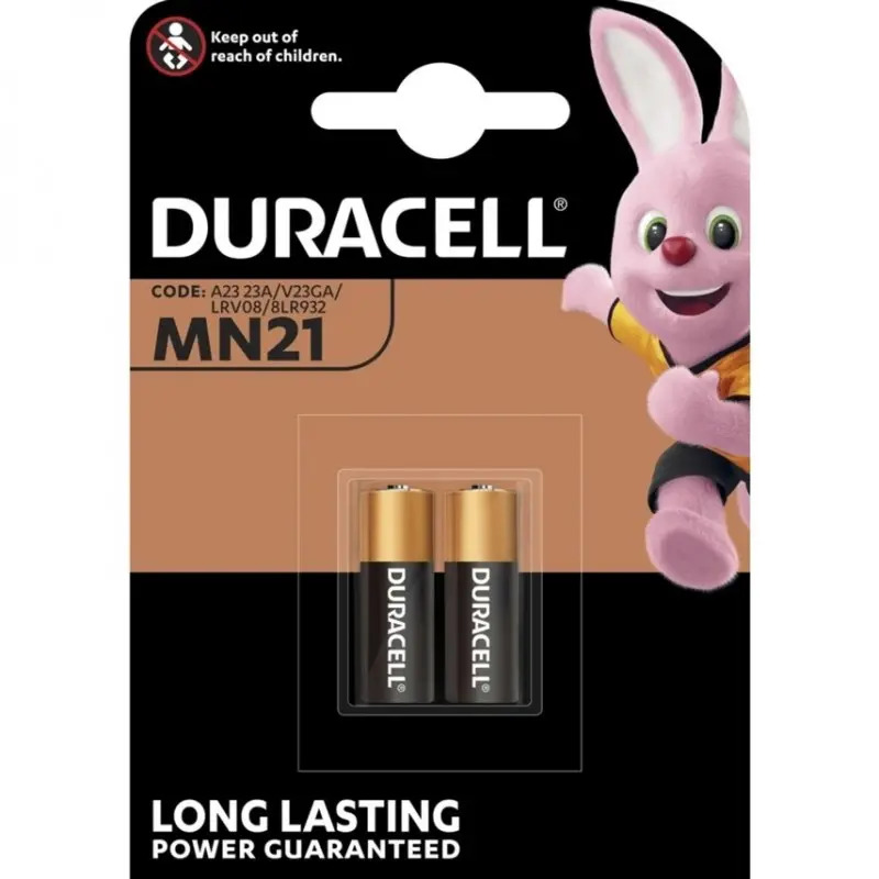 2 Pilas para mandos de garaje Duracell MN21